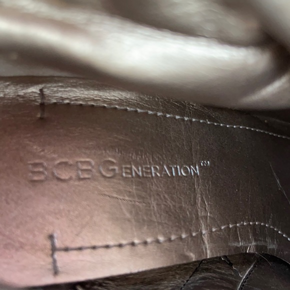 BCBGeneration Black Suede Platform Ankle Boots - Picture 7 of 7